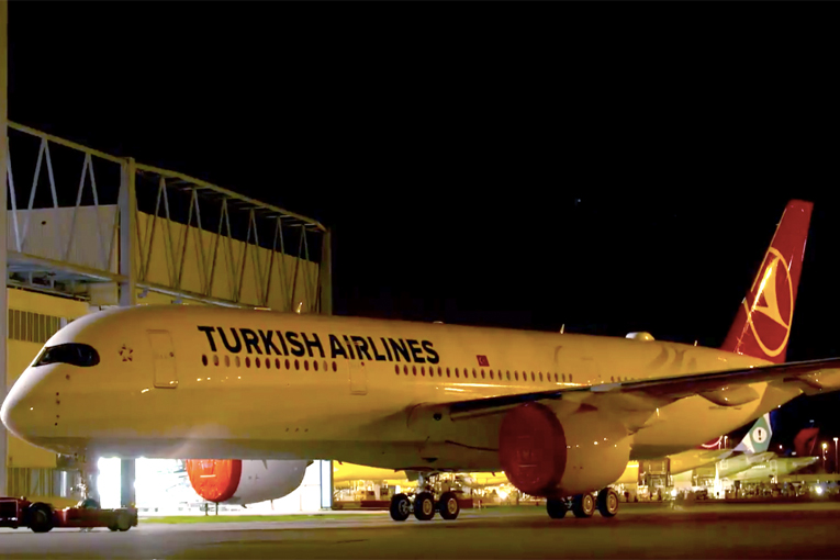 THY’nin ilk A350’sinde son hazırlıklar