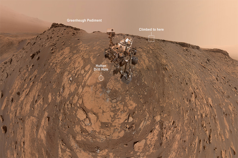 Curiosity, dik arazi tırmanışı rekorunu kırdı