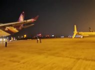 A380 park halindeki Gulfstream’i biçti