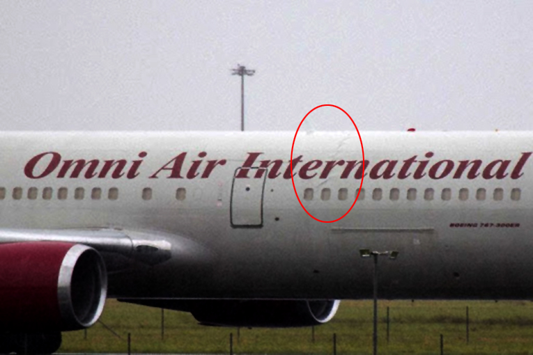 Omni Air’in B767’si sert indi gövdesi hasar gördü