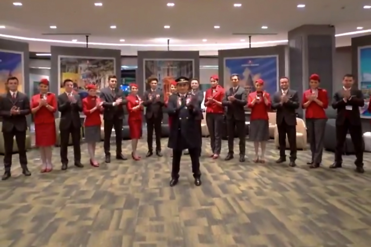 THY, sağlık çalışanlarına böyle destek verdi