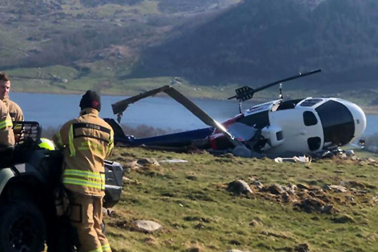 Norveç’in Sviland’da H125 tipi helikopter tellere takıldı