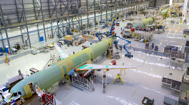 Airbus, ABD Alabama’da üretime başladı