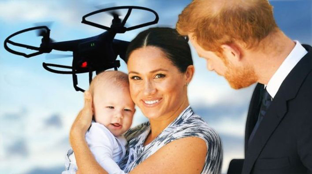 Meghan Markle ve Prens Harry’inbaşı dronelerle dertte