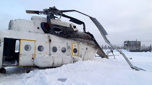 Rusya’da “Mİ-8 tipi” helikopter sert indi; 4 kişi hayatını kaybetti