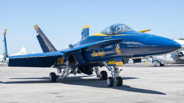 Blue Angels’a ilk Super Hornet uçağını teslim aldı