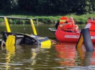 Polonya’da Wisla nehrine R44 düştü