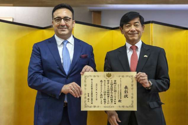 İlker Aycı’ya ‘Japonya Büyükelçisi Ödülü’ verildi