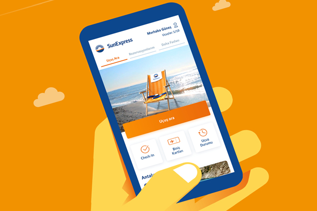 SunExpress mobil uygulaması ile daha hızlı ve kolay rezervasyon