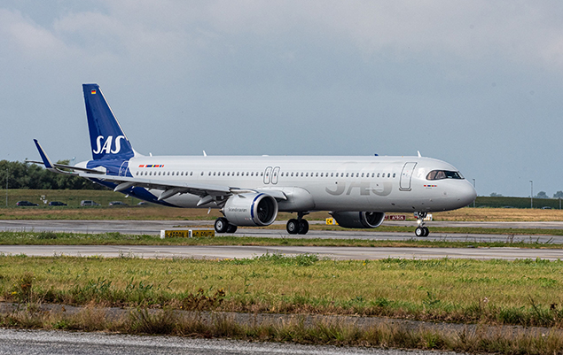 SAS, sürdürülebilir jet yakıtı kullanan ilk A321LR’sini teslim aldı