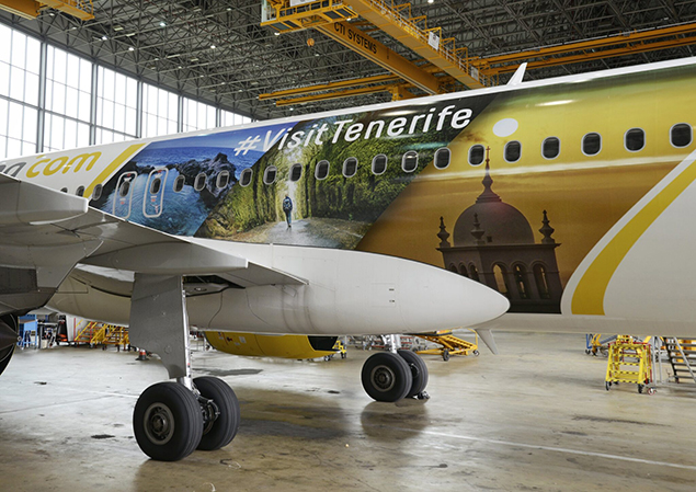Vueling Havayolu A320Neo’ya Tenefire giydirmesi yaptı
