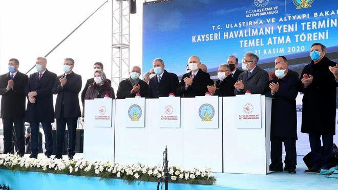 Kayseri Havalimanı yeni terminal binası temeli atıldı