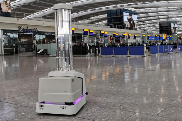 Havalimanlarında robotlarla Covid-19 dezenfeksiyonu yapılacak