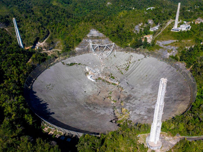 Arecibo teleskobu yıkıldı