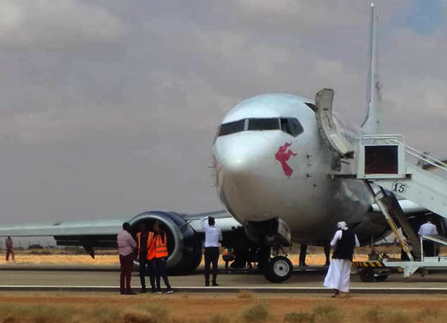 Air Djibouti havayolunun B737’si inişte kaza geçirdi