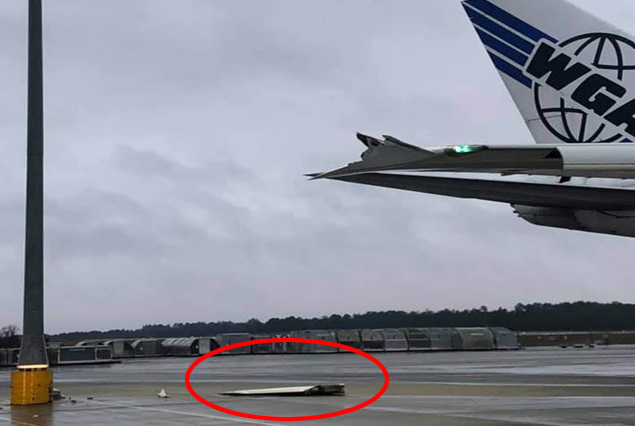 Western Global cargo uçağı direğe çarptı