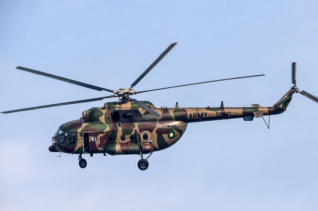 Pakistan’da askeri helikopter düştü; 4 kişi hayatını kaybetti