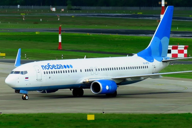 Pobeda’nın B-737-800’ü teknik arıza nedeniyle uçuşu iptal etti