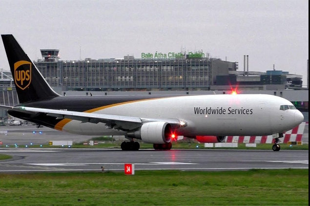 UPS Havayolları kargo uçağı Dublin’e geri döndü