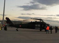 İSG’de askeri helikopter aydınlatma direğine çarptı