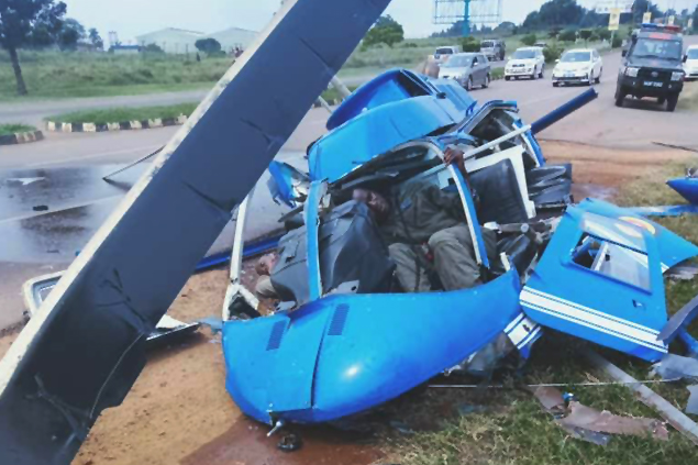 Uganda, Entebbe’de Bell-206 düştü; 1 kişi hayatını kaybetti