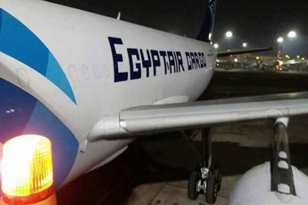 Egypt Air Cargo uçağının kaptanı rahatsızlandı, uçak geri döndü