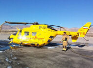 İran’da ambulans helikopter kaza yaptı