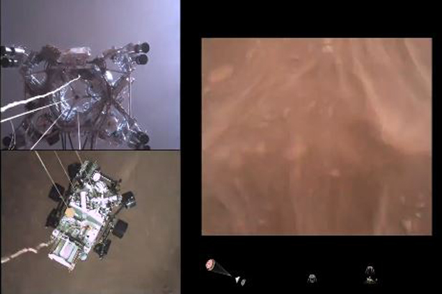 NASA Perserverance’nin iniş görüntülerini paylaştı