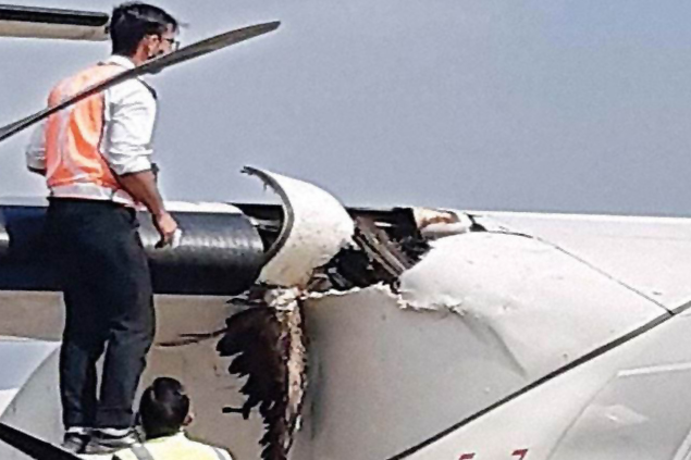 Hindistanda ATR-72’ye kuş çarptı uçak sorunsuz indi