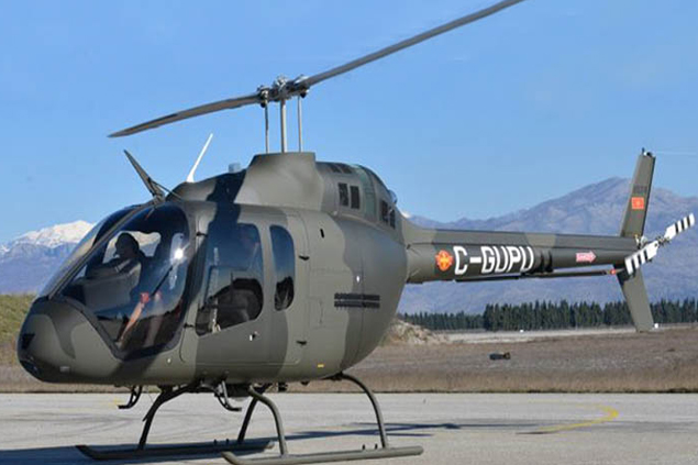 Karadağ ordusu 2. Bell 505 Jet Ranger helikopterini teslim aldı