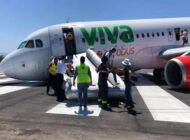 Viva Aerobus’ın A320 taksi yaparken ön dikmesi koptu