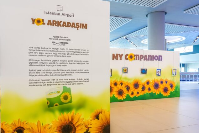 İstanbul Havalimanı’nda “Ayçiçeği Yaka Kartı Yol Arkadaşım Sergisi”