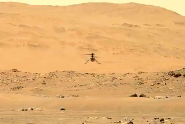 NASA, Ingenuity helikopterin sesini ilk kez kaydetti