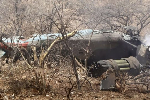 Etopya’da Mi-35 düşürüldü