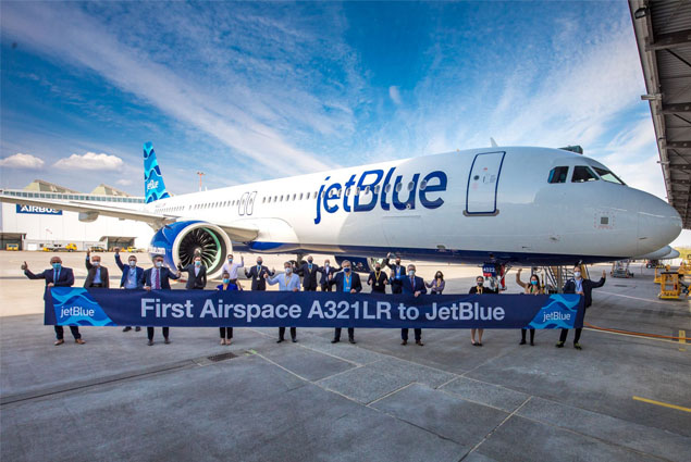 JetBlue, ilk A321LR uçağını teslim aldı