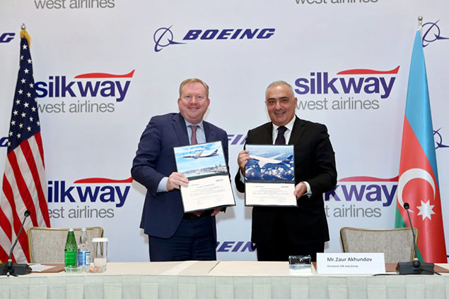 Silk Way West Airlines, Boeing ile 5 adet B777F anlaşması imzaladı