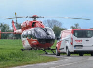 Almanya’da sağlık helikopteri acil indi