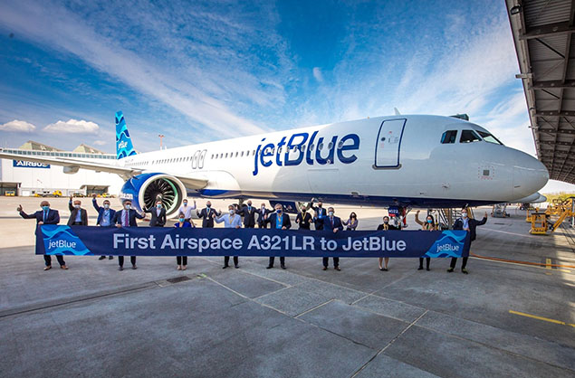 JetBlue, ilk Airspace tasarımlı A321LR siparişini teslim aldı