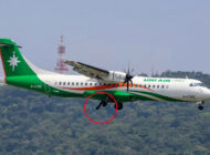 UNI Air’e ait ATR-72’in kaltışta lastiği patladı