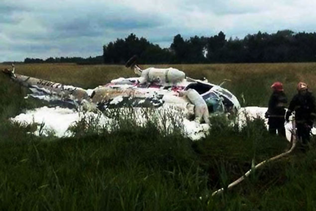 Belarus’ta Mi-2 inişte kaza yaptı