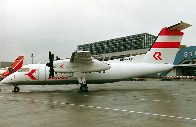 Avusturya Havayolları filosundan, DHC-8 uçaklarını çıkardı
