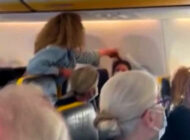 Ryanair İbiza-Milano uçağıda maske kavgası