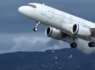 SAS uçağının motoruna inişte kuş girdi