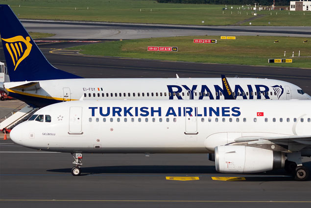 Ryanair 1. THY 2.