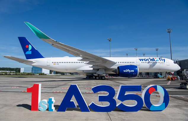 Yeni havayolu World2fly’a ilk A350 teslimatı