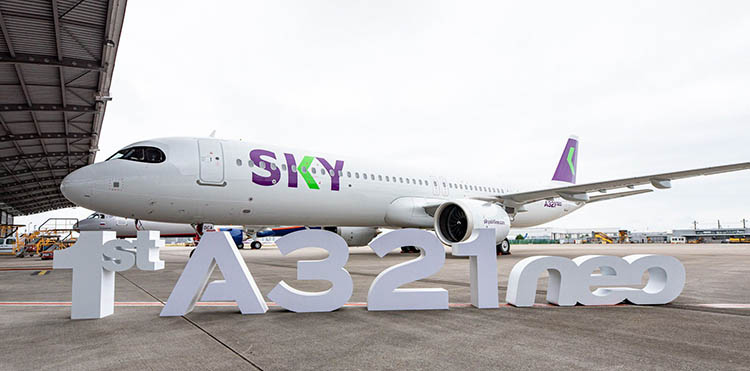 Şili merzeli SKY, ilk A321NEO’yu filosuna kattı