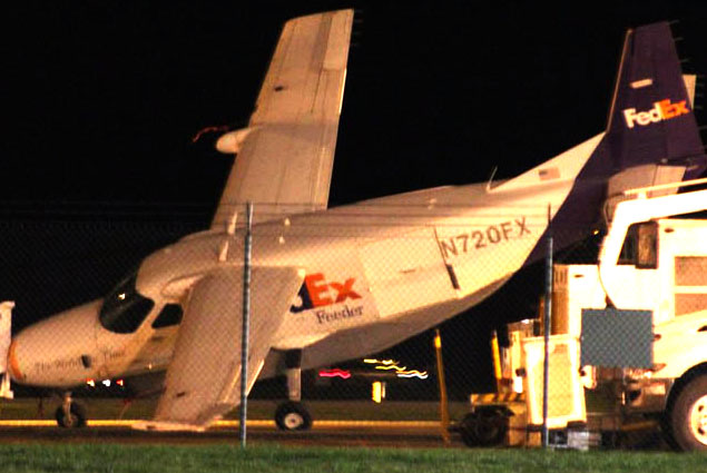 Fedex’in Cessna’sı fırtınaya dayanamadı