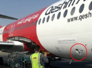 Qeshm Air havayolu uçağına hizmet aracı çarptı
