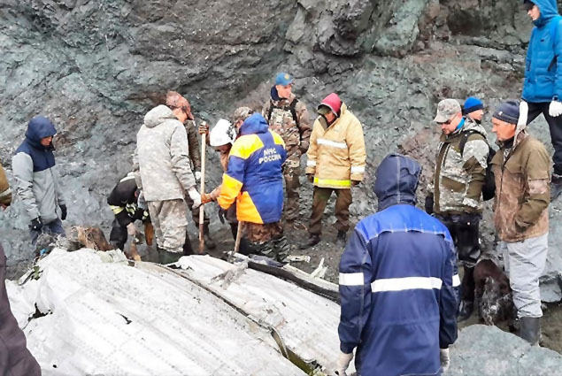 Rusya, Kamçatka’da düşen uçağın 2. kara kutusuna ulaşıldı