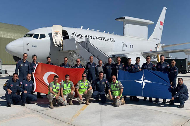 THK’nin HİKE E-7 uçağı NATO’da görev yaptı